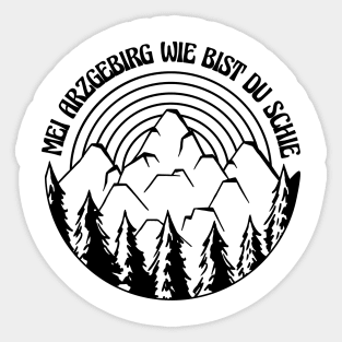 Mountains  P R t shirt Sticker